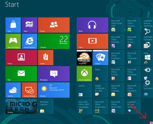 Windows 8 Start Screen